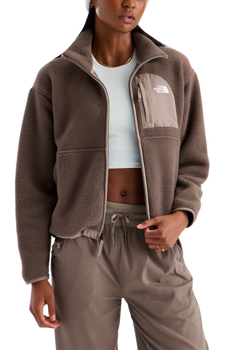 Yumiori Off Peak Full Zip Fleece Jacket, Main, color, SMOKEY BROWN GARNET