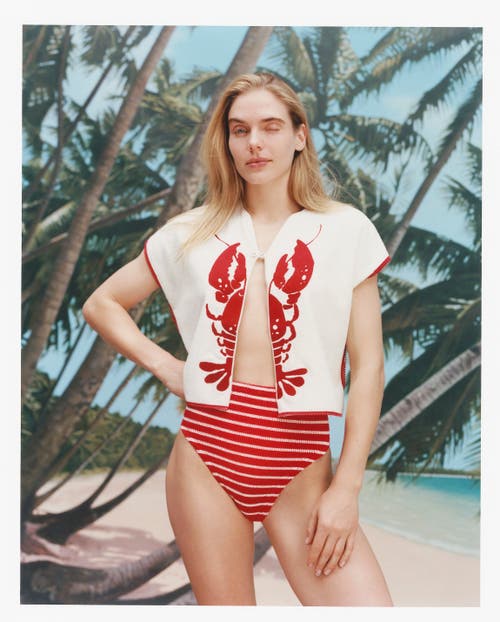 Tombolo 'better Half' Hand Towel Top In White