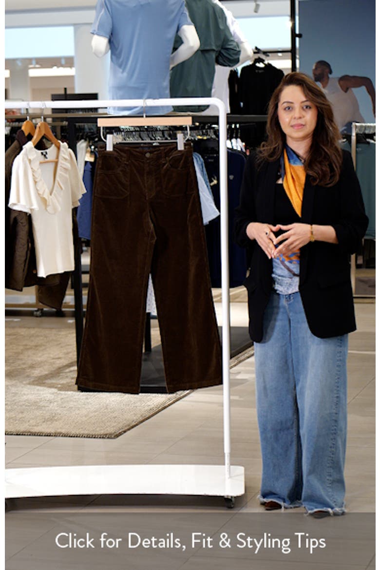 Anessa Stitch Utility High Waist Wide Leg Ankle Jeans video