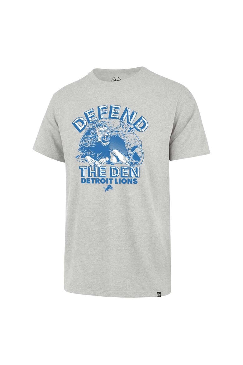 Men's '47 Gray Detroit Lions Regional Franklin T-Shirt, Alternate, color, Gray