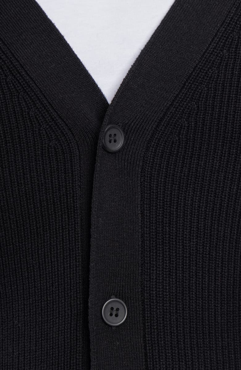 XRAY V-Neck Sweater Cardigan, Alternate, color, Black