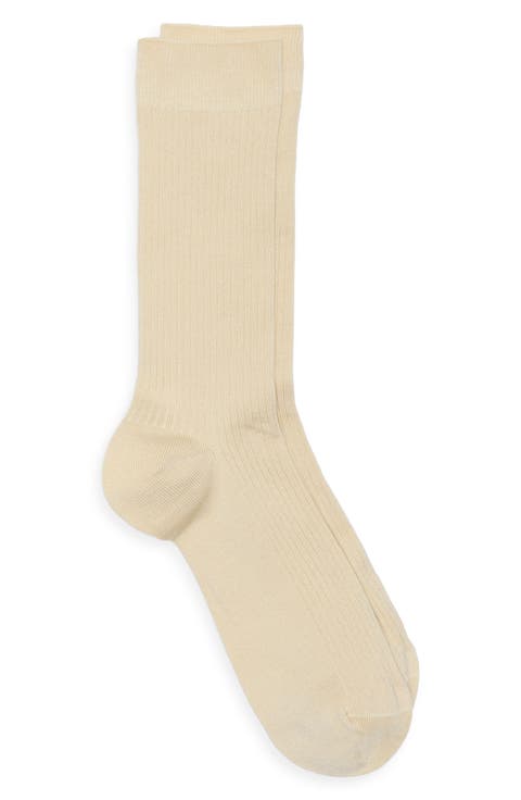Casual Rib Crew Socks