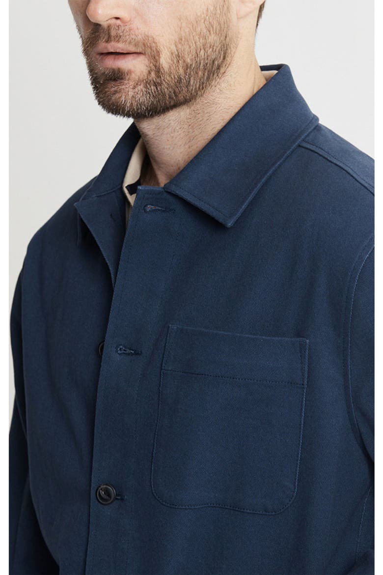 Brushed Bull Denim Chore Coat, Alternate, color, NAVY