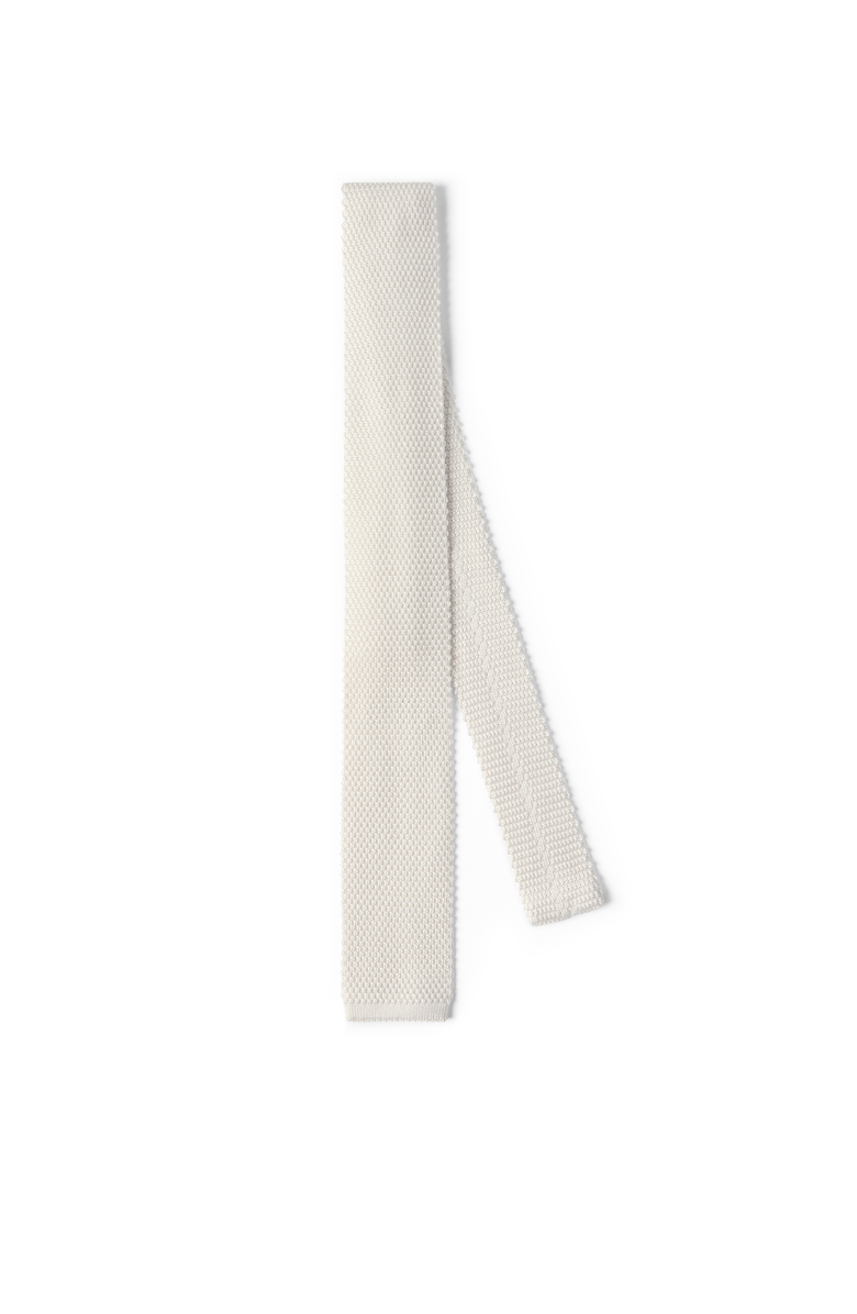 Brunello Cucinelli Knit necktie, Main, color, White