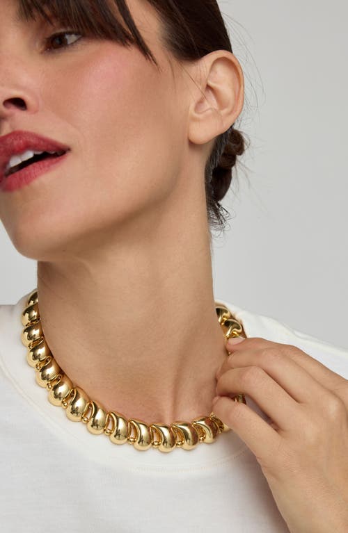 St. Moran Teardrop Beaded Statement Necklace In Gold