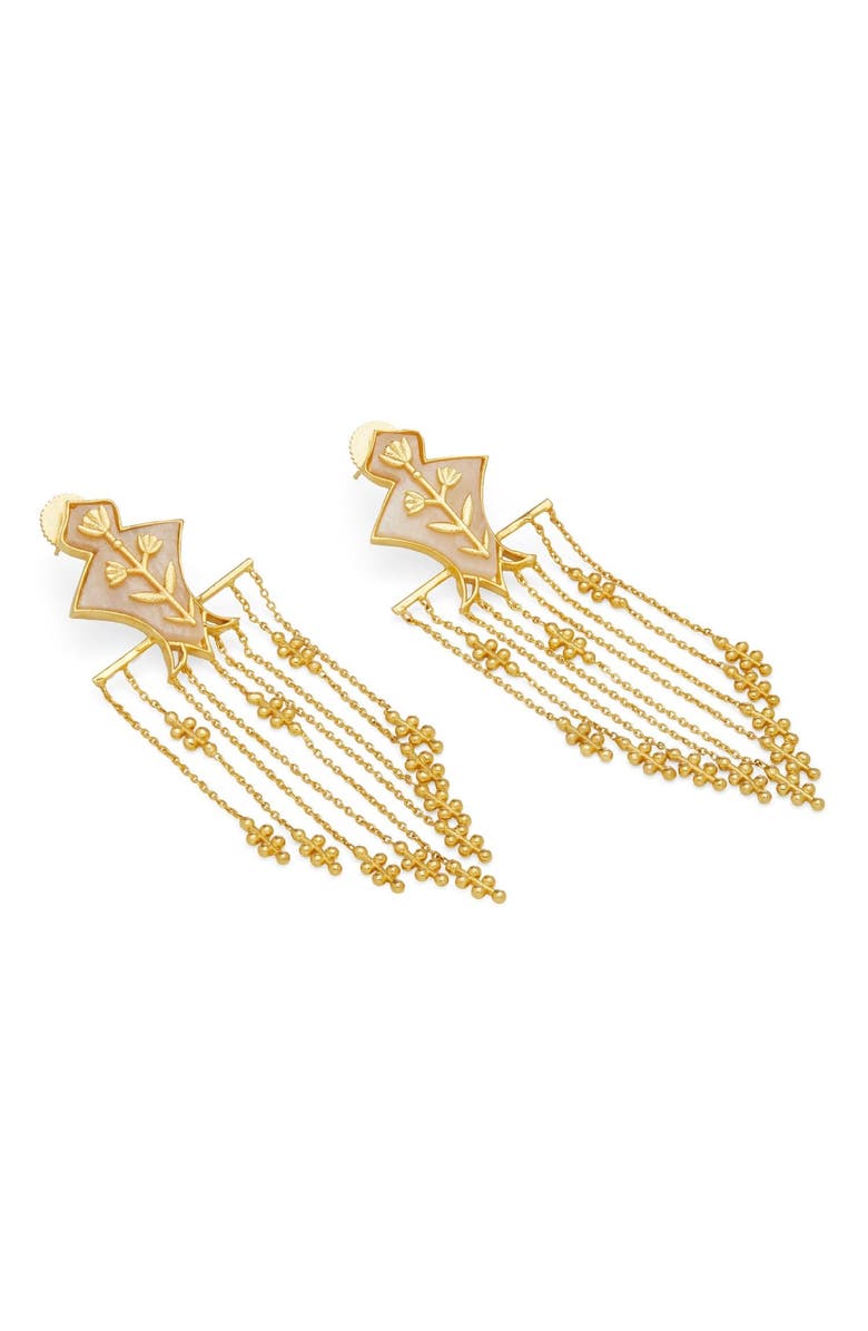 Dhwani Bansal Serai Earrings, Alternate, color, Gold Plated