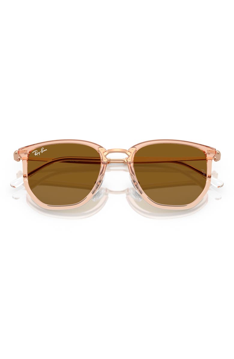 Ray-Ban 53mm Geometric Sunglasses, Alternate, color, Brown