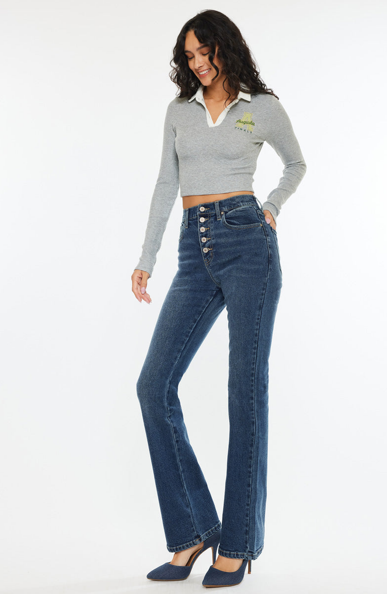 KanCan Zina High Rise Vintage Bootcut Jeans, Alternate, color, Dark Wash