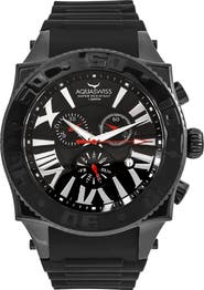 AQUASWISS Men's Swissport XG Silicone Strap Watch, 50mm x 63mm
