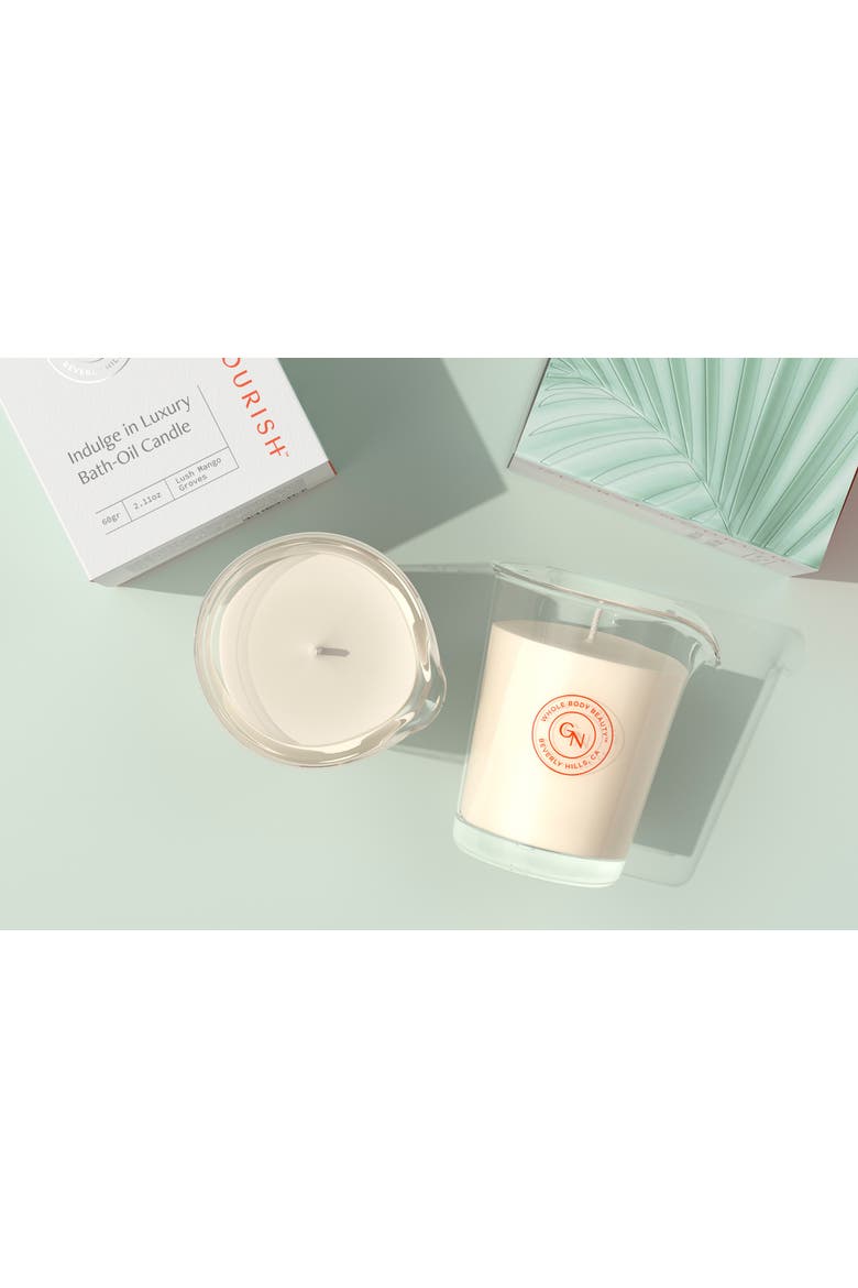 Indulge in Luxury Bath-Oil Candle, Alternate, color, White