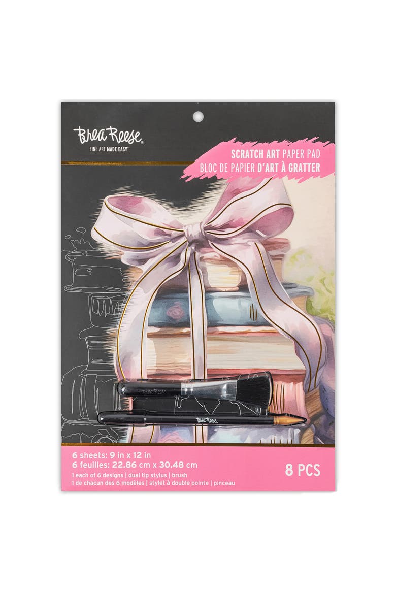 Scratch Art Paper Pad Pretty In Pink, Main, color, Multicolored