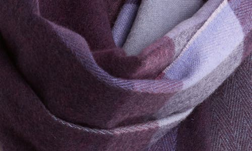 Ted Baker London Plaid Scarf In Purple