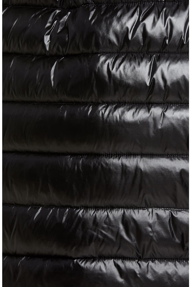 Water Repellent Belted Puffer Jacket, Alternate, color, BLACK