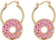 EYE CANDY LOS ANGELES Mina Donut Drop Hoop Earrings