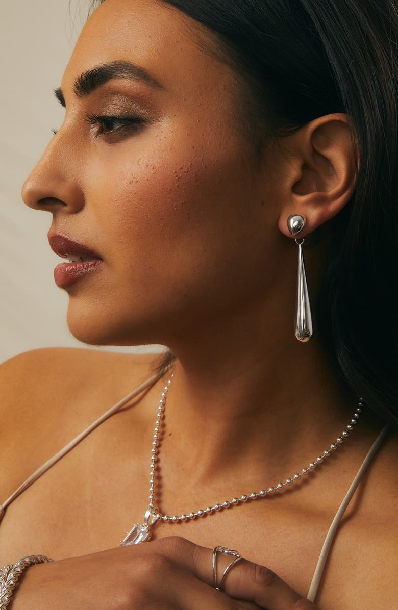 MIRANDA FRYE Claudette Earrings, Alternate, color, Silver