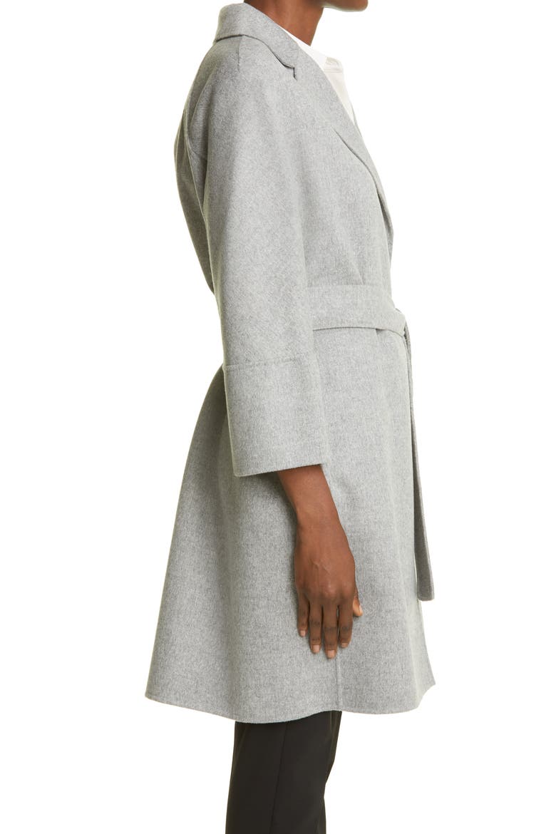Arona Double Face Wool Wrap Coat, Alternate, color, LIGHT GREY