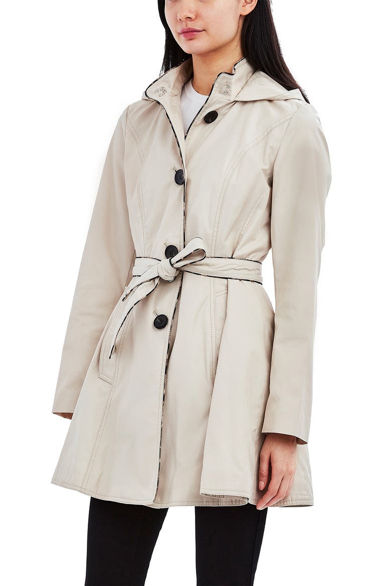 Tie Waist Trench Coat, Alternate, color, OATMEAL