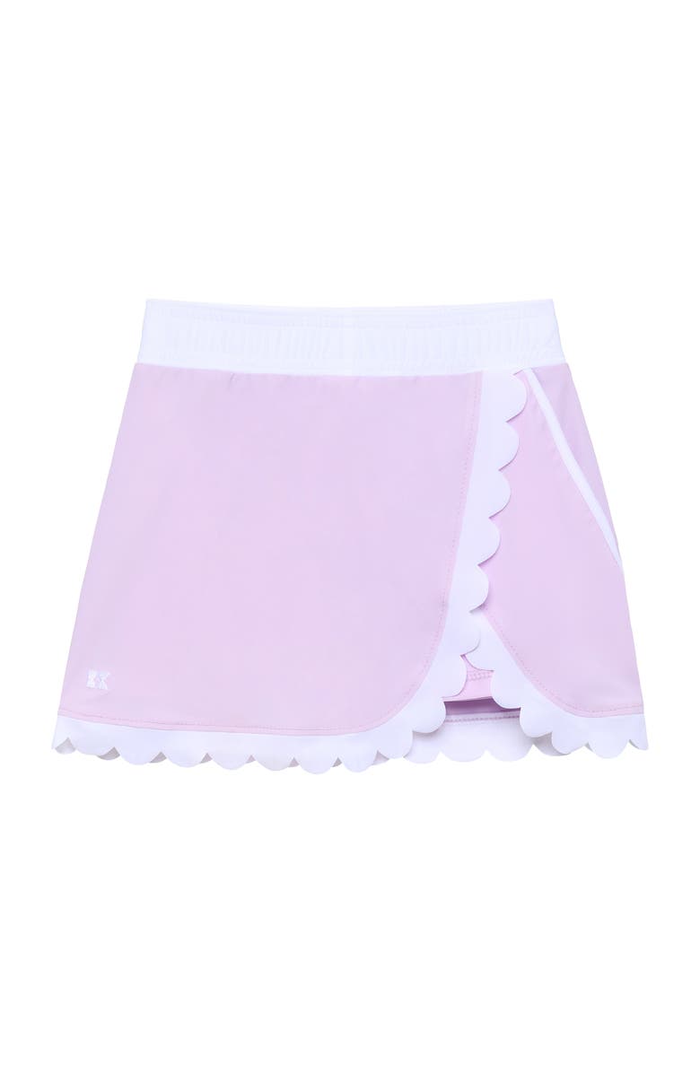 Courtside Kids Girls Scalloped Skort, Main, color, Lavender