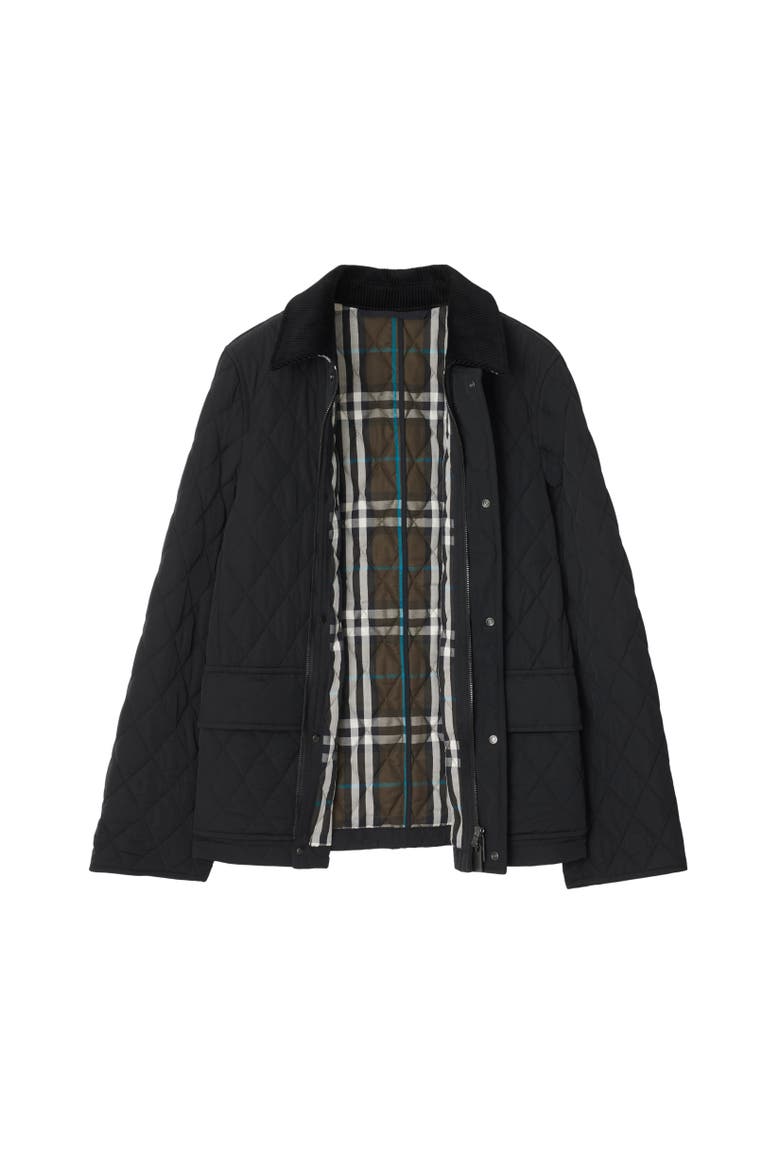 Quilted Nylon Jacket, Alternate, color, Black/snug