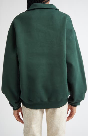 The Gros Grain Cotton Fleece Zip Sweatshirt