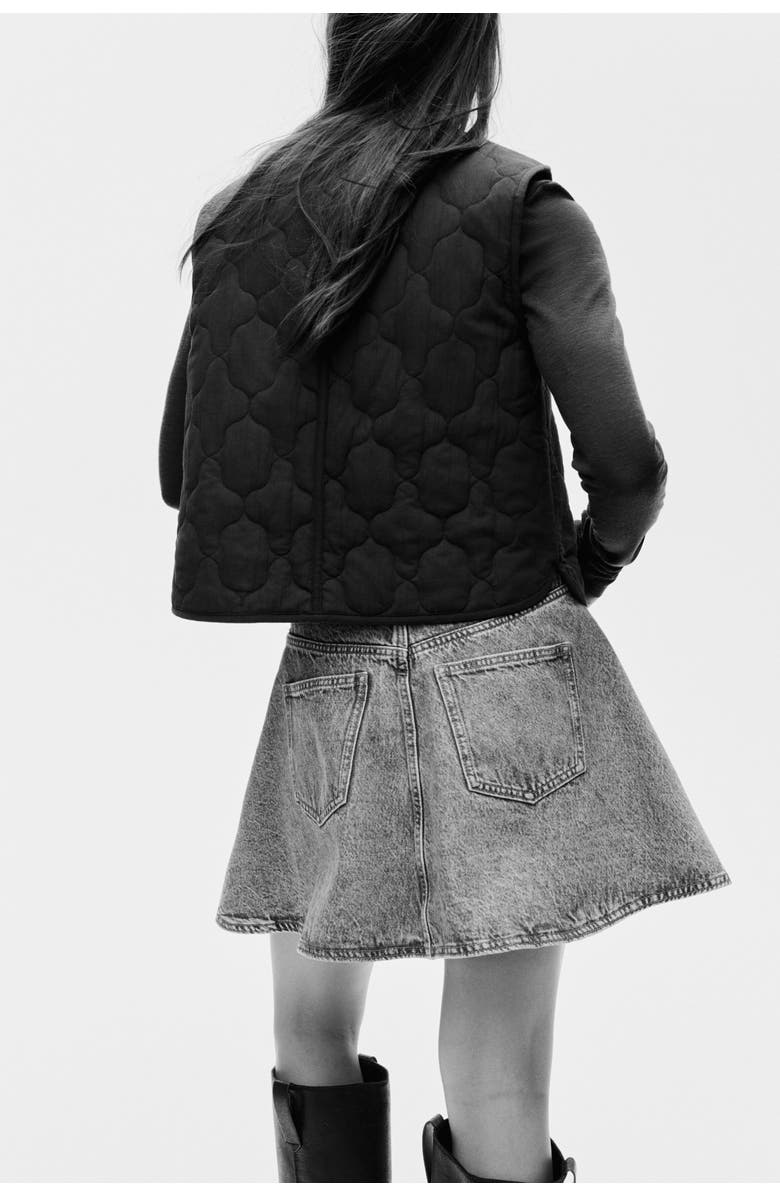 H&M Quilted Gilet, Alternate, color, Dark Brown