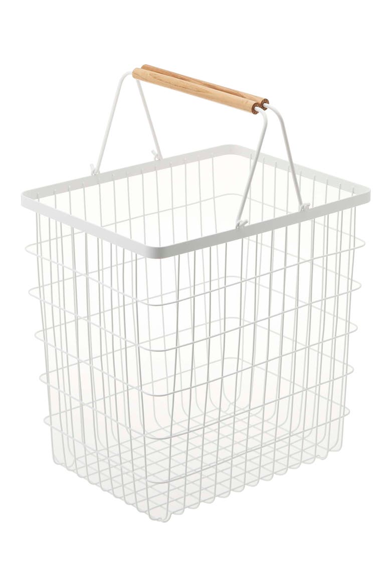 Tosca Laundry Basket, Main, color, WHITE LARGE