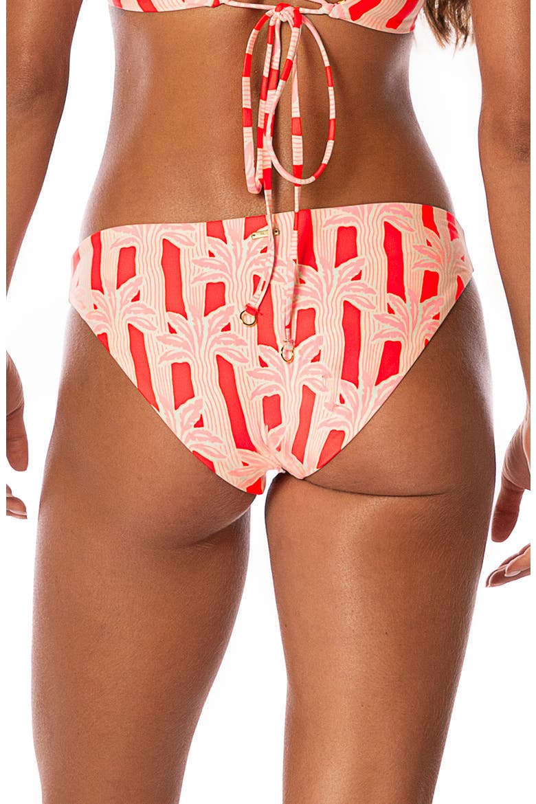 Palm Plantation Flirt Reversible Bikini Bottoms, Alternate, color, RED