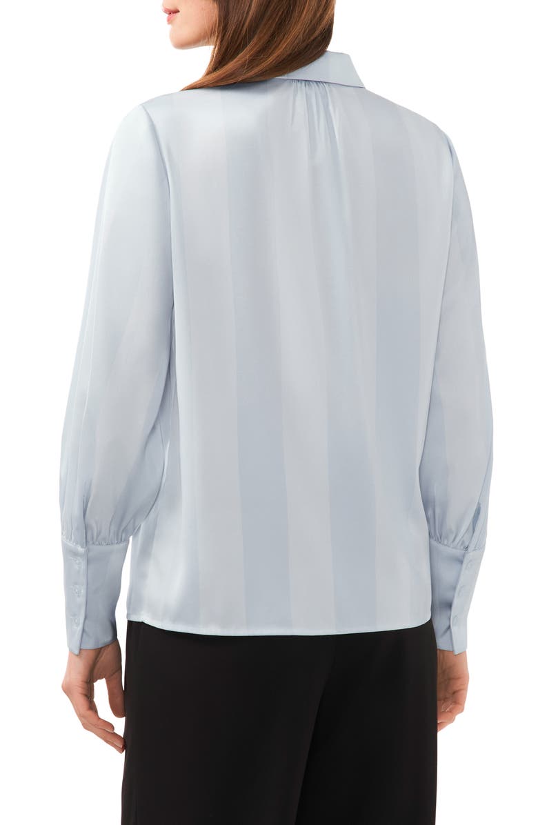 Halogen<sup>®</sup> Woven Button Front Shirt, Alternate, color, Skywriting Blue/ Sicily Stripe