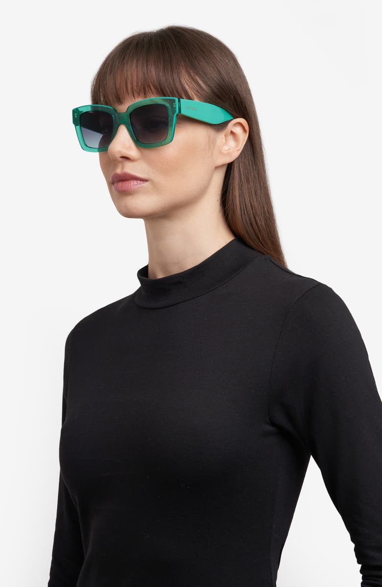 Kate Spade New York brynne 51mm square sunglasses, Alternate, color, Green