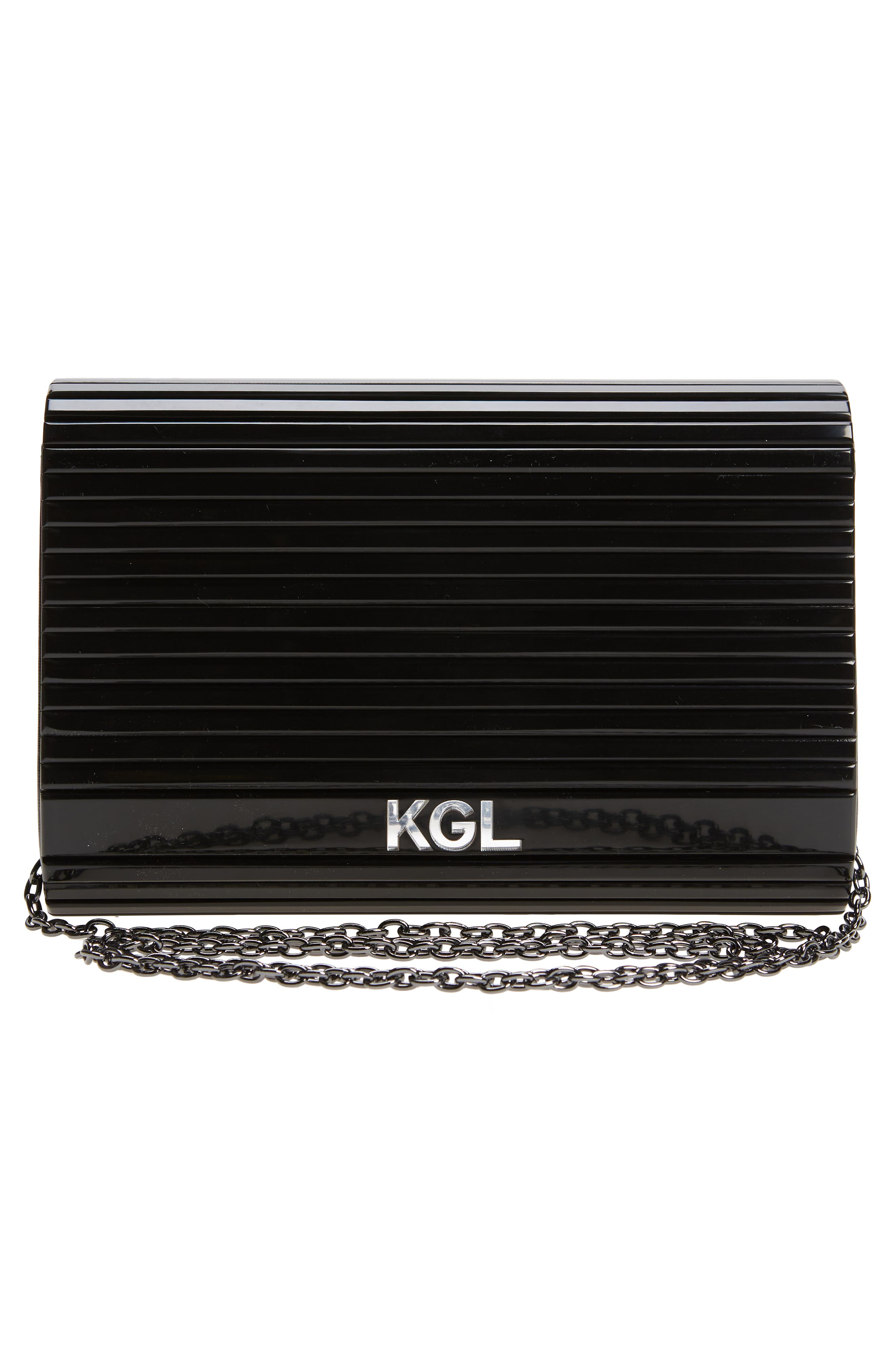 Kurt Geiger London Party Eagle Drench Clutch, Alternate, color, Black