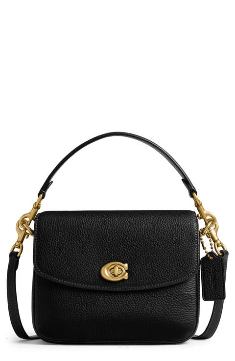 Cassi 19 Polished Pebble Leather Crossbody Bag