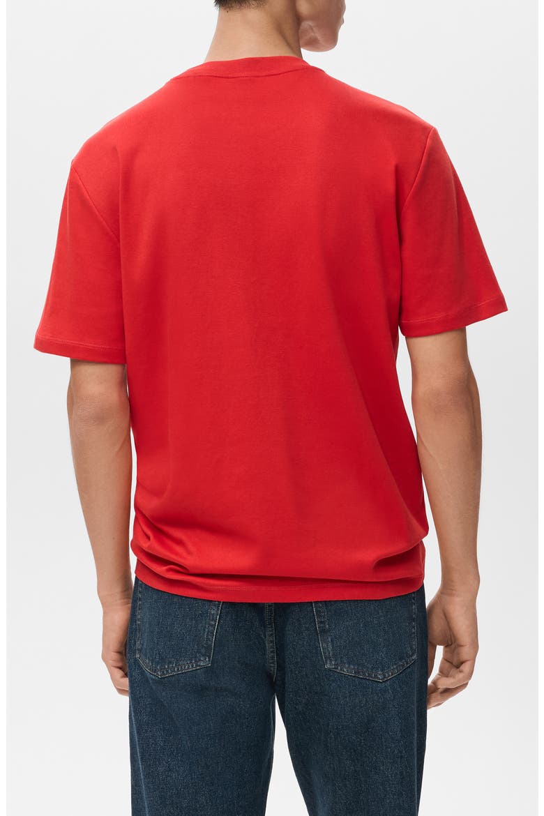 Regular Fit Medium Weight Cotton T-Shirt, Alternate, color, RED