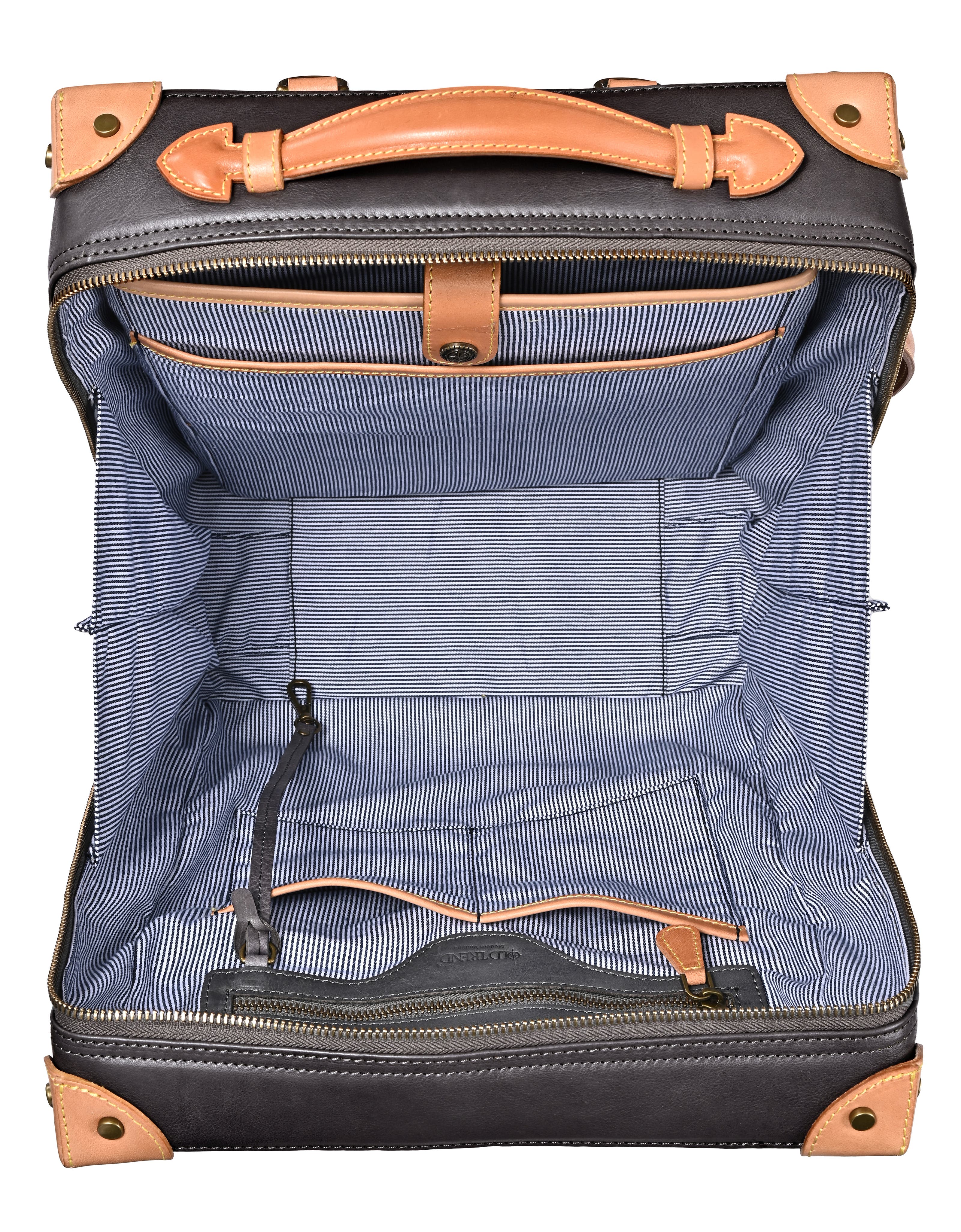 OLD TREND Speedwell Small Leather Trunk Backpack, Alternate, color, Slate