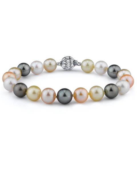 10-11mm South Sea & Freshwater Multicolor Bracelet - AAA Quality