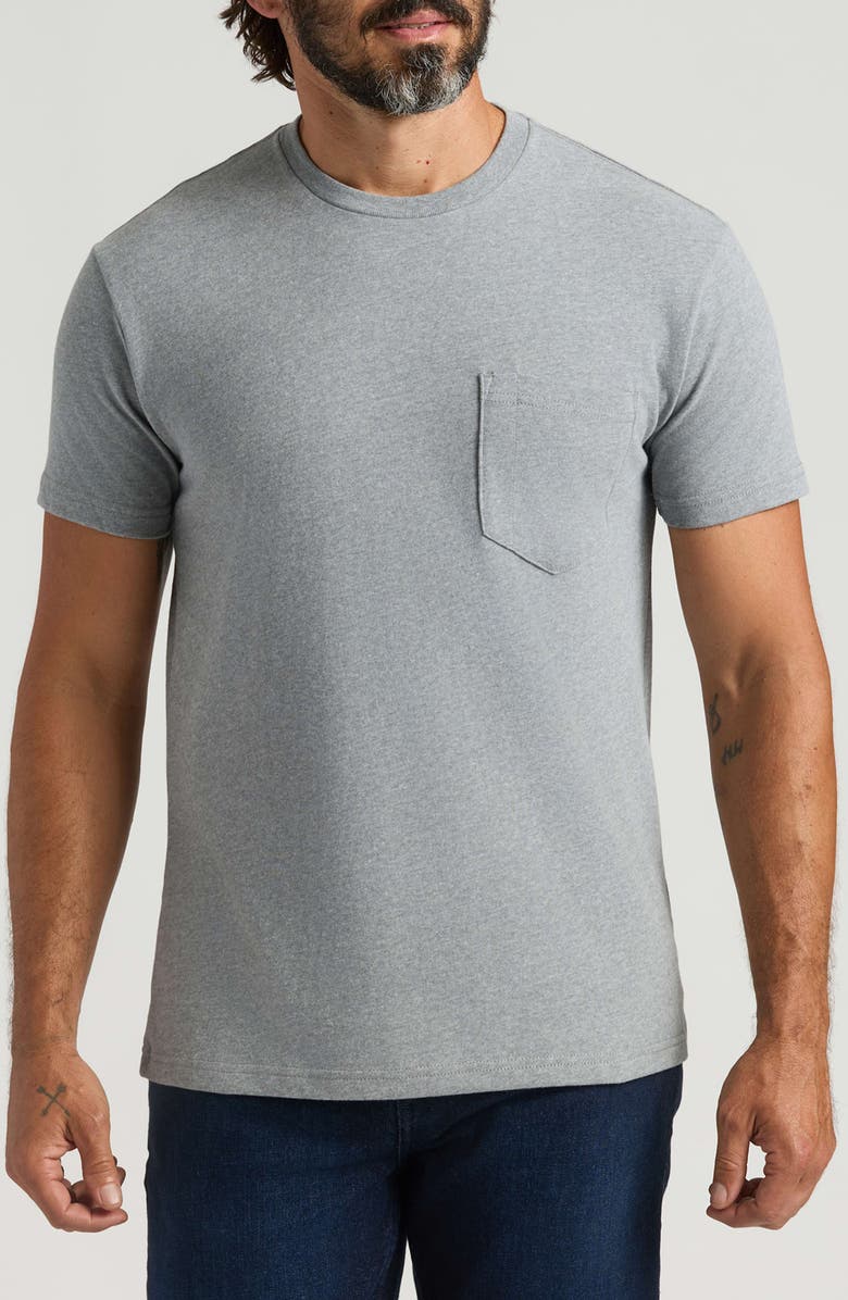 True Classic Heavyweight Pocket T-Shirt, Main, color, Heather Gray