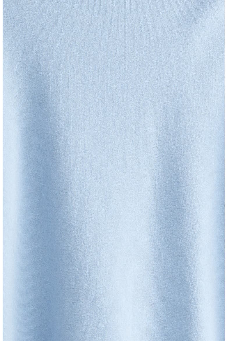 Relaxed Fit Crewneck Cotton Blend Sweater, Alternate, color, BLUE THREAD
