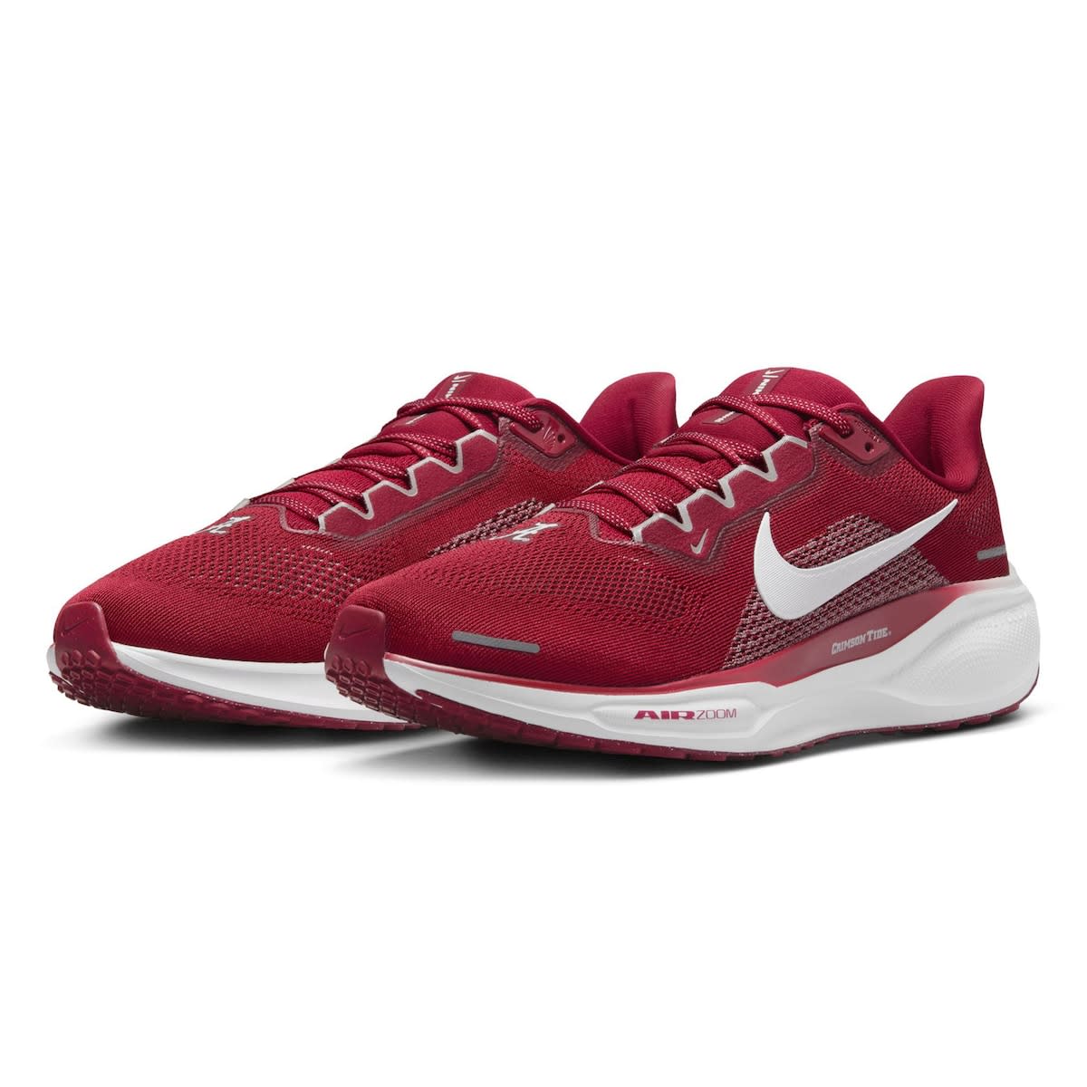 Nike Unisex Nike Crimson Alabama Crimson Tide Zoom Pegasus 41 Running Shoes, Alternate, color, 