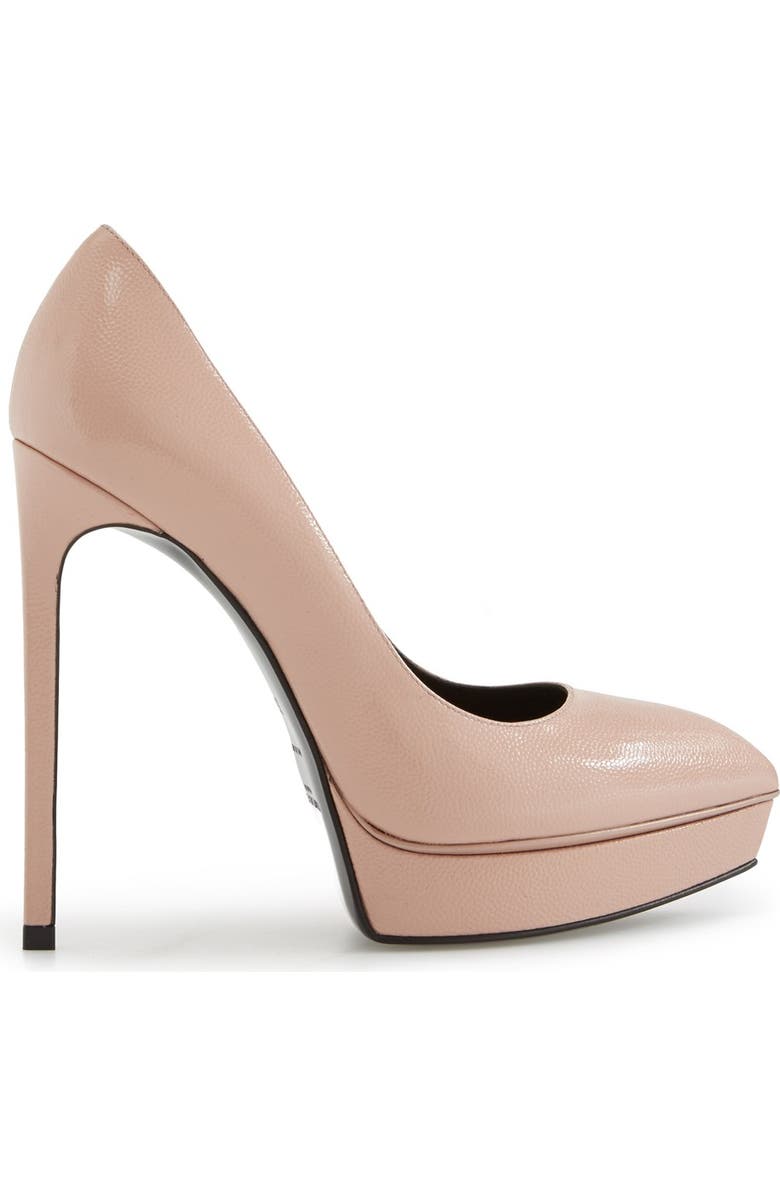 Saint Laurent 'Janis' Pointy Toe Platform Pump, Alternate, color,