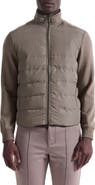 Bugatchi Soft Touch Quilted Zip-Up Bomber Jacket