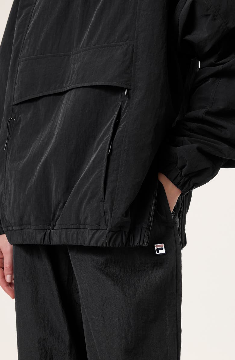 FILA x Hailey Half Zip Nylon Oversize Jacket, Alternate, color, 