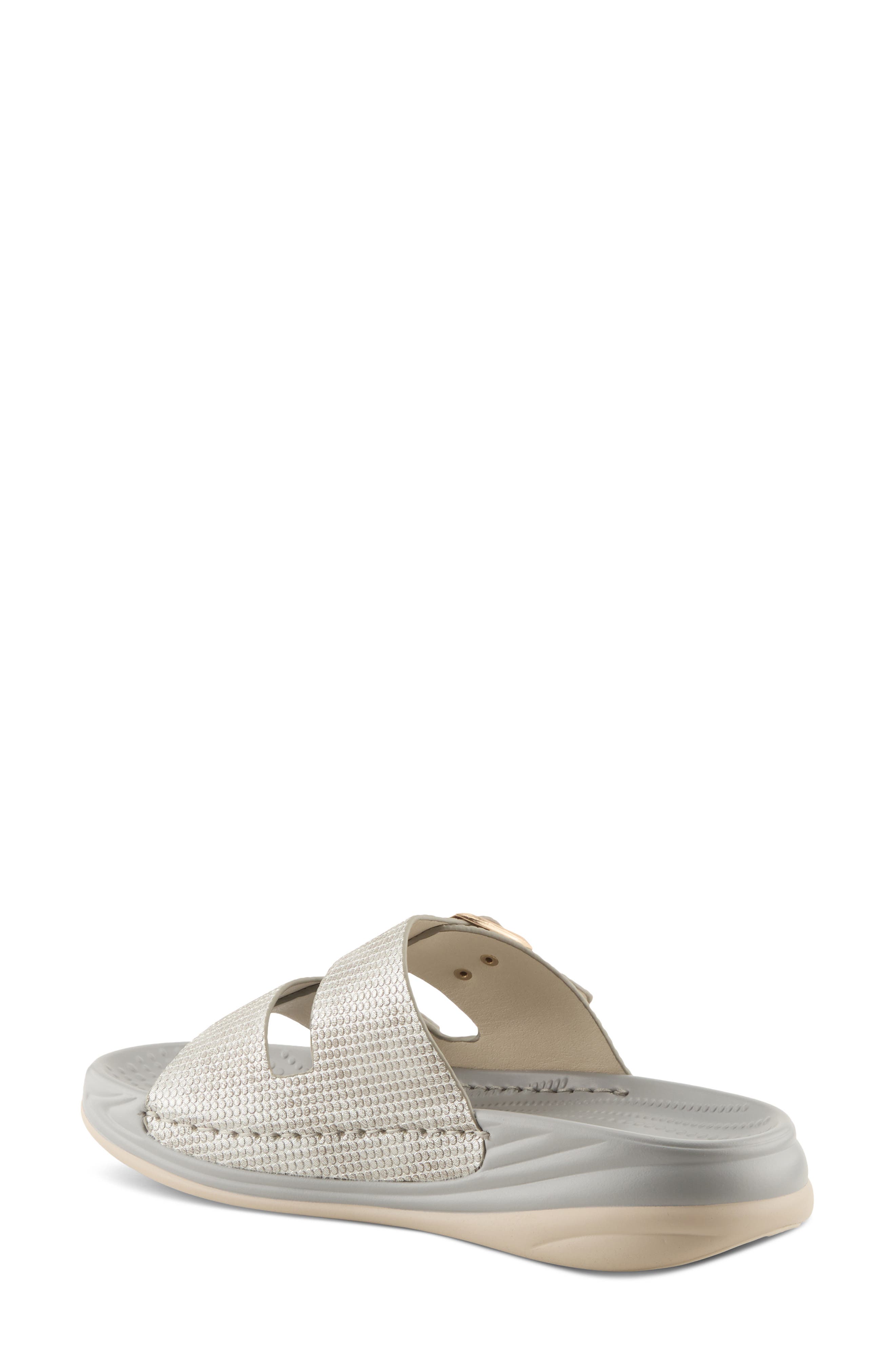 Flexus by Spring Step Buttermere Slide Sandal, Alternate, color, Grey Metallic