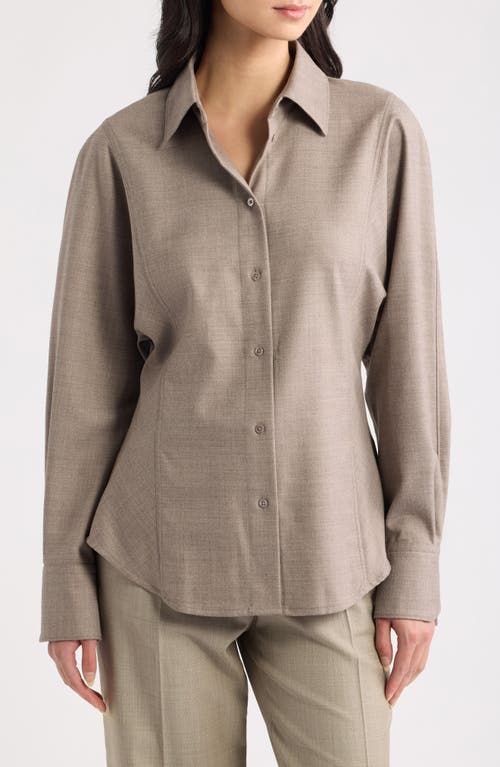 Hugo Boss Boss Bannel Slim Fit Flannel Button-up Shirt In Bisque Melange
