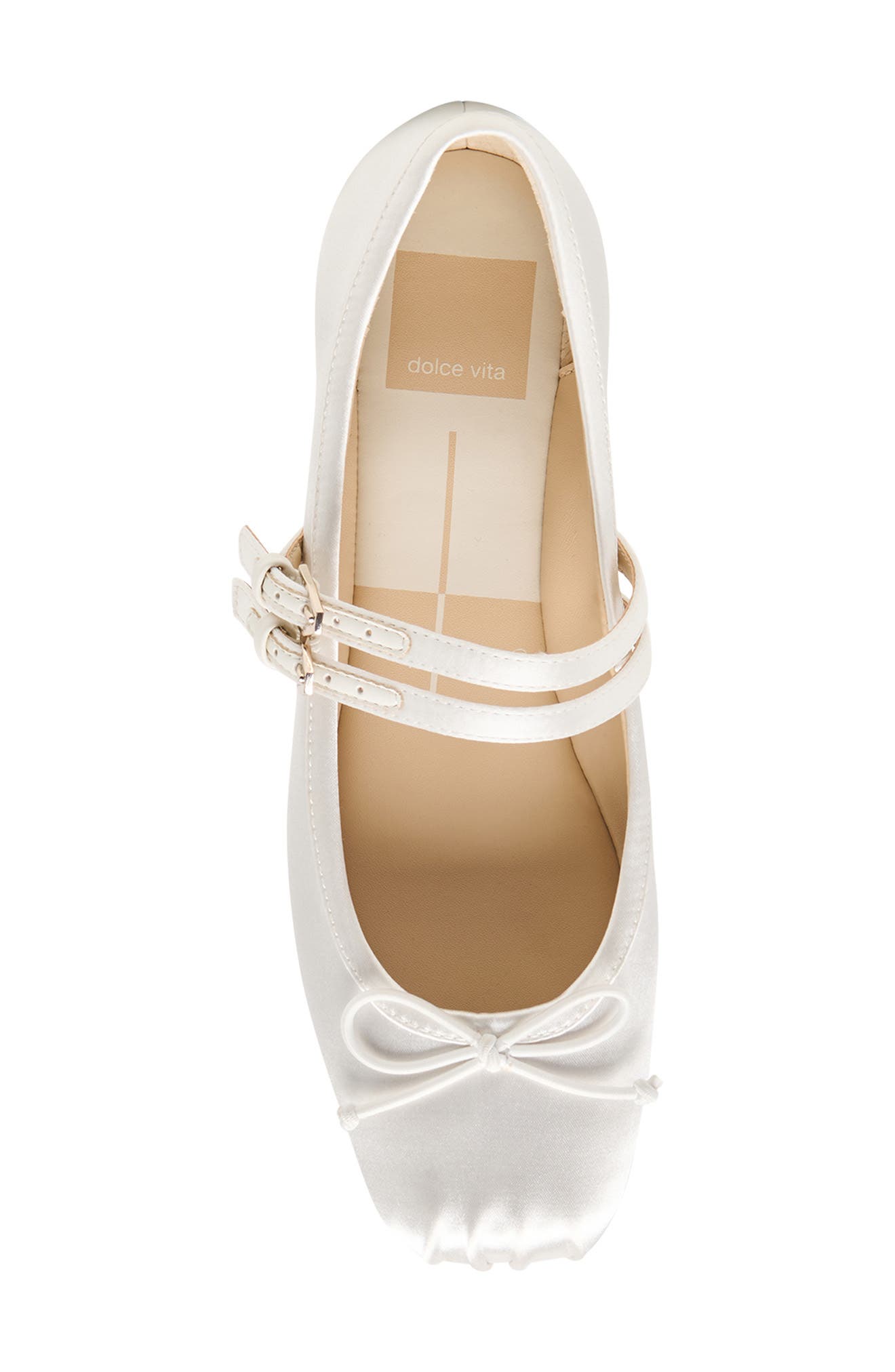 Dolce Vita Gibsen Mary Jane Flat, Alternate, color, True White Satin