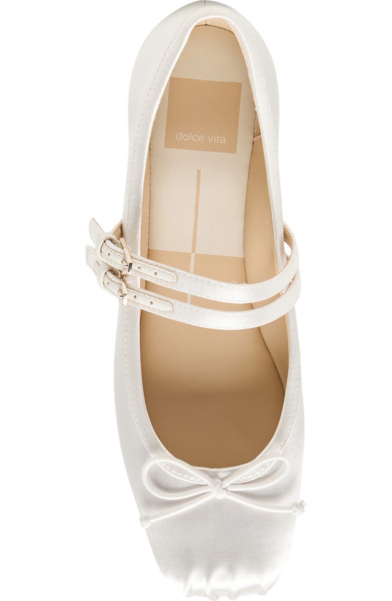 Dolce Vita Gibsen Mary Jane Flat, Alternate, color, True White Satin
