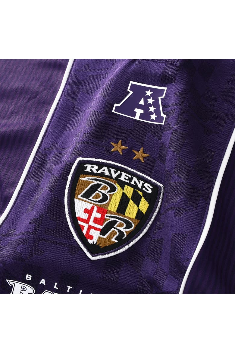 Men's Fanatics Purple Baltimore Ravens Football x Football Collared Fan Top, Alternate, color, Purple