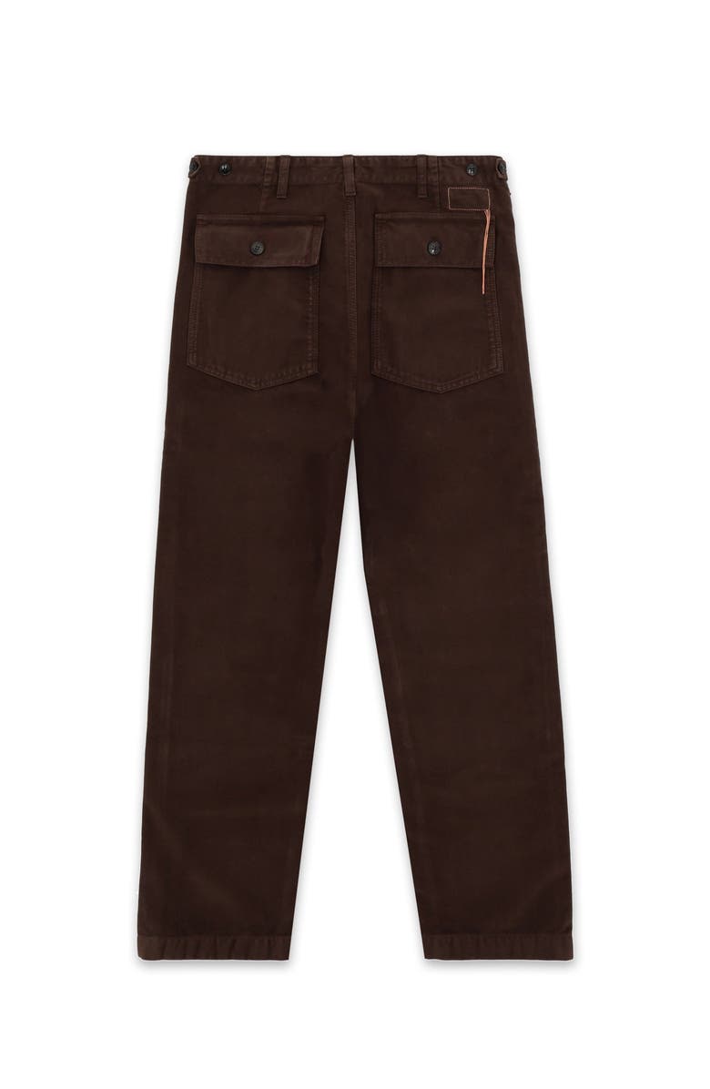 Fortela Newfatigue Moleskin Fatigue Trousers, Alternate, color, Dark Brown