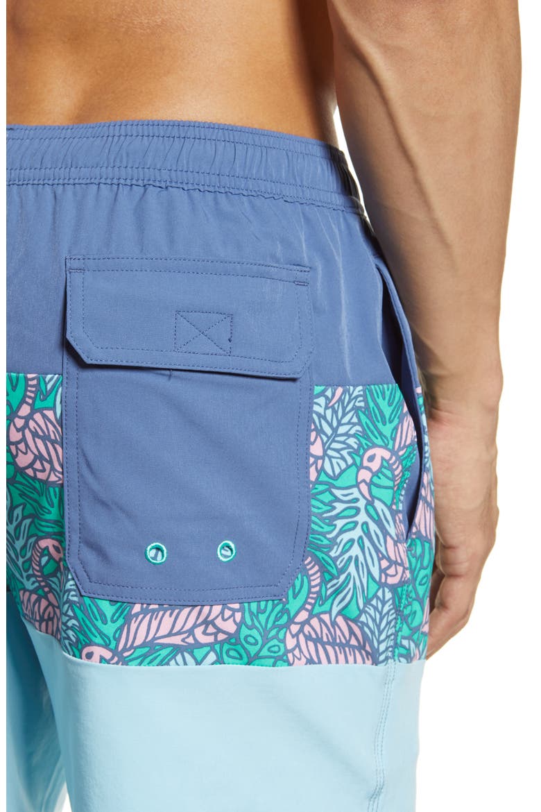Chappy Swim Trunks, Alternate, color, FLAG BLUE