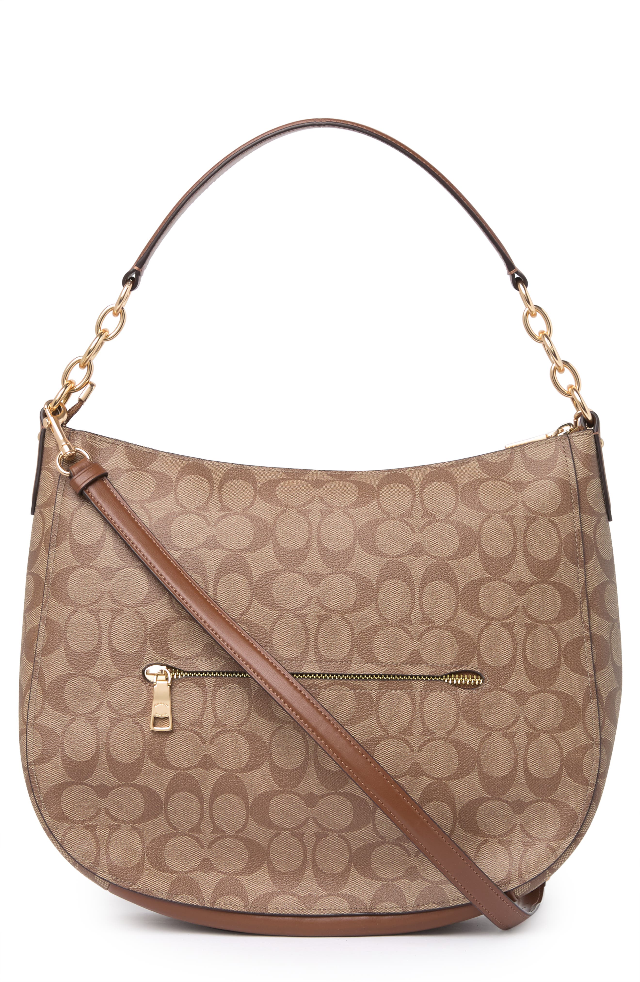 COACH Elle Signature Hobo Bag, Alternate, color, 