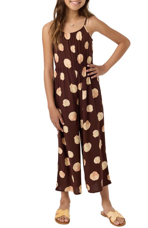 Kids' Liana Camila Shell Print Jumpsuit