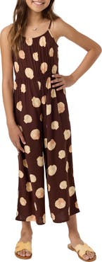 O'Neill Kids' Liana Camila Shell Print Jumpsuit